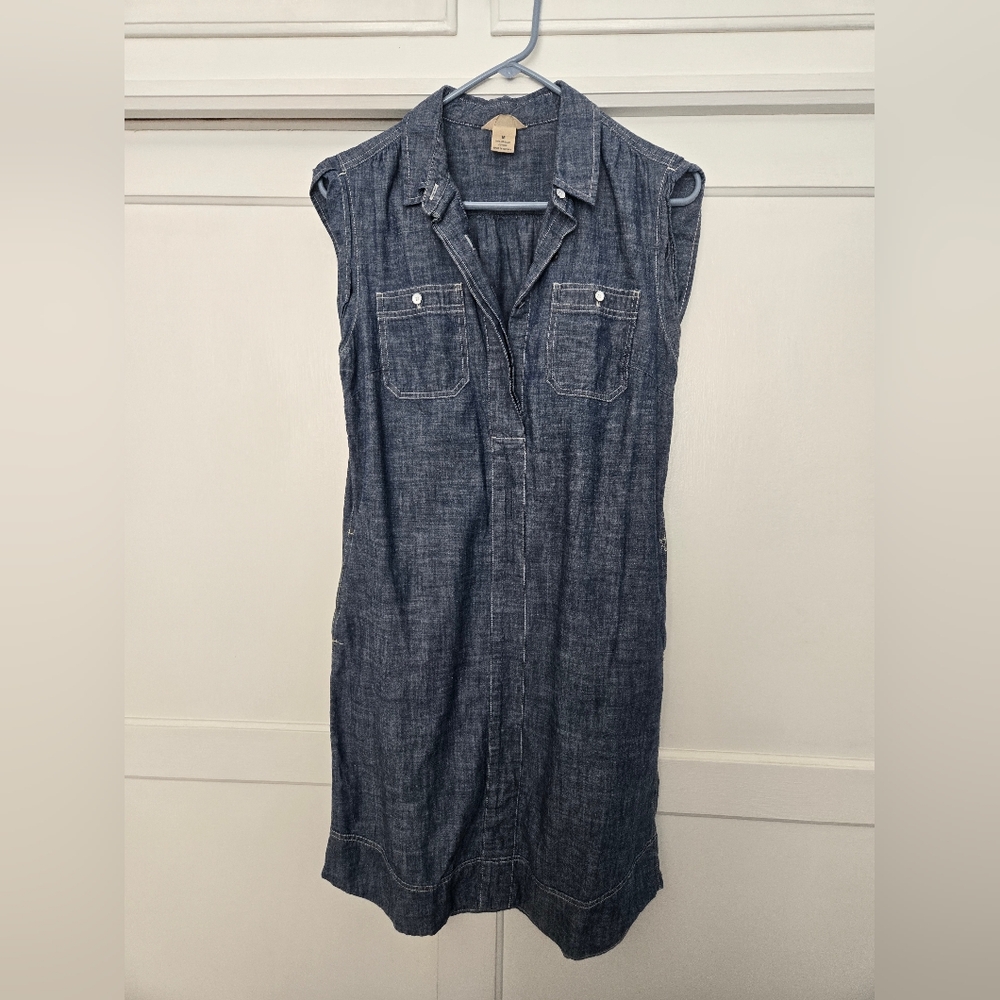 Duluth Trading Co Blue Denim Top